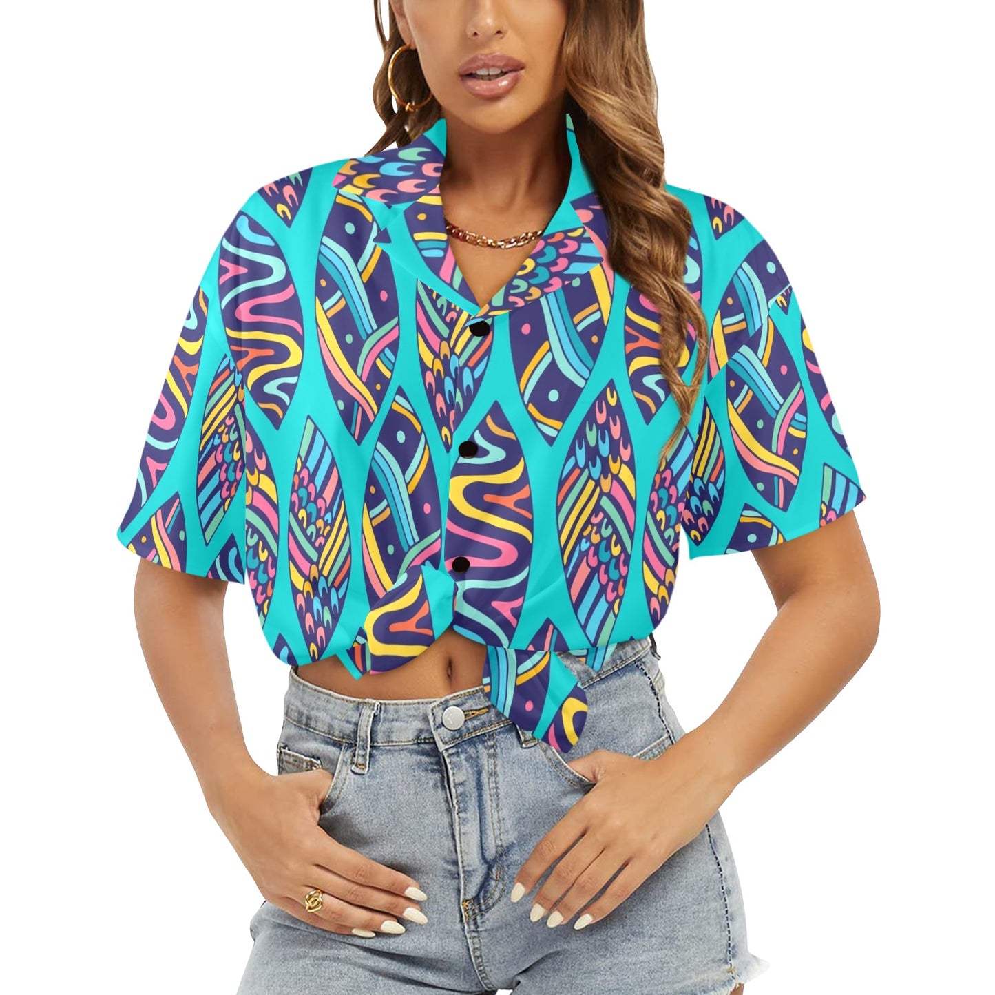 Surfboards - Womens Hawaiian Shirt