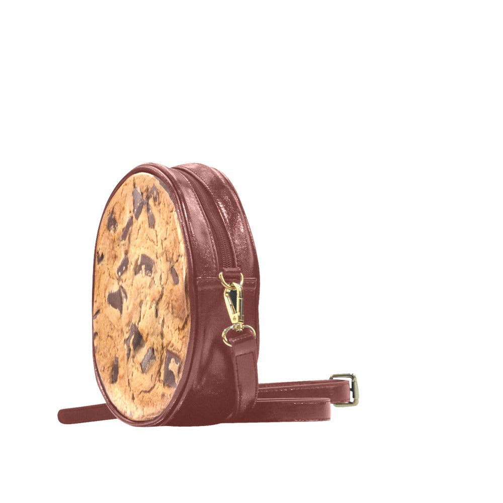 Chocolate Chip Cookie - Round Sling Bag Round Sling Bag Food Printed Offshore