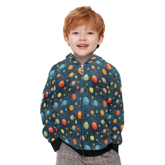 Galaxy - Junior Boys Zip Up Hoodie