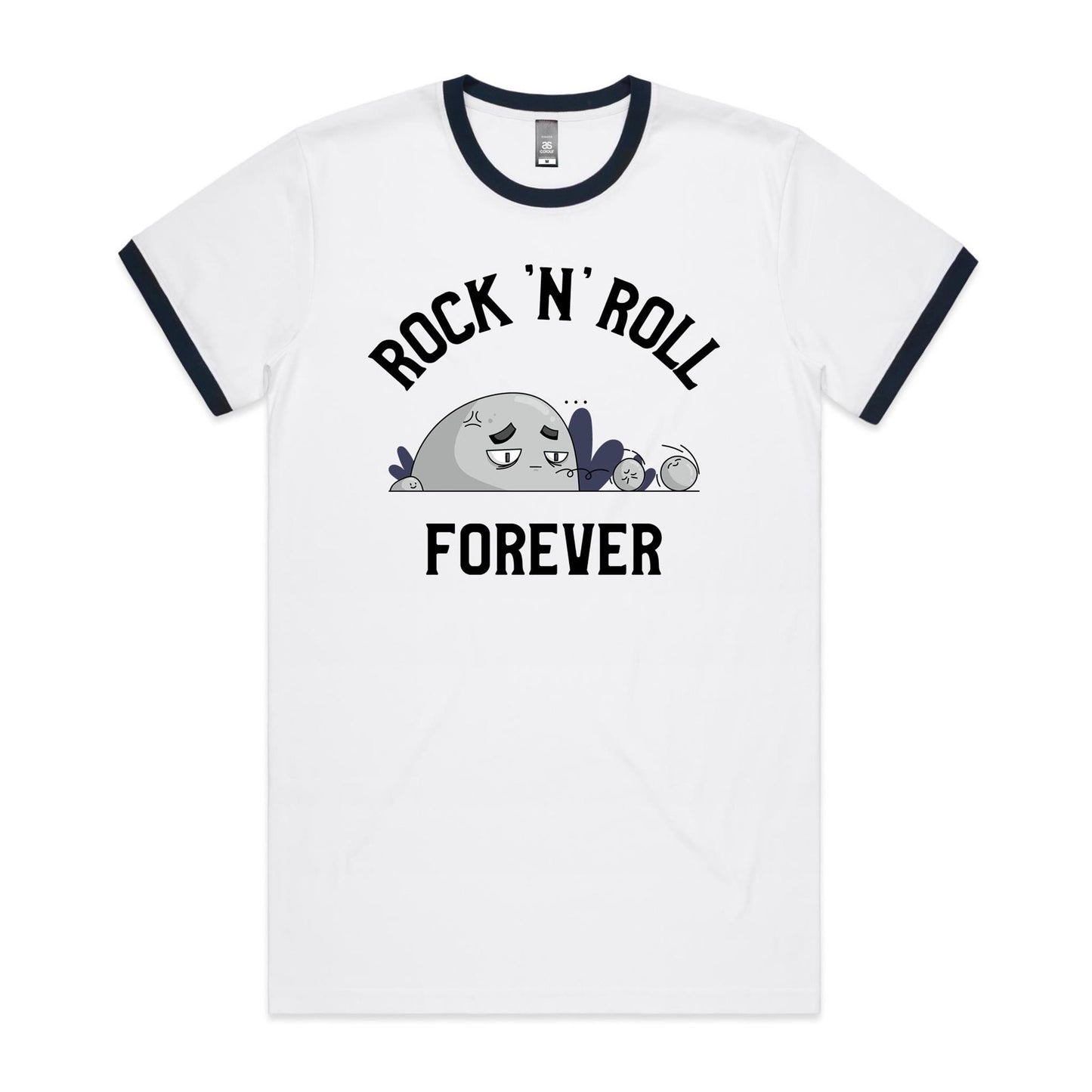 Rock And Roll Forever - Staple Ringer Tee