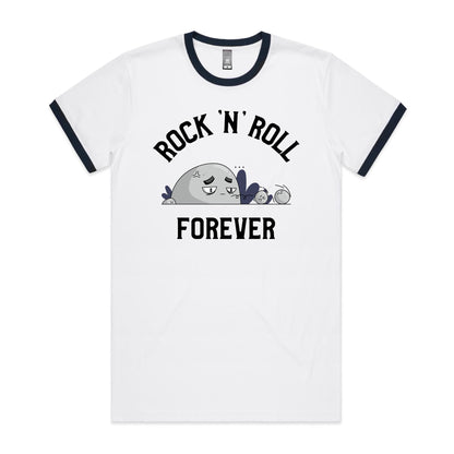 Rock And Roll Forever - Staple Ringer Tee