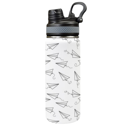 Paper Planes - Insulated Water Bottle with Dual-Use Lid (18oz) Insulated Water Bottle with Dual-Use Lid (18oz) Printed Offshore