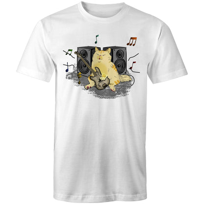 Cat Bass Player - Mens T-Shirt