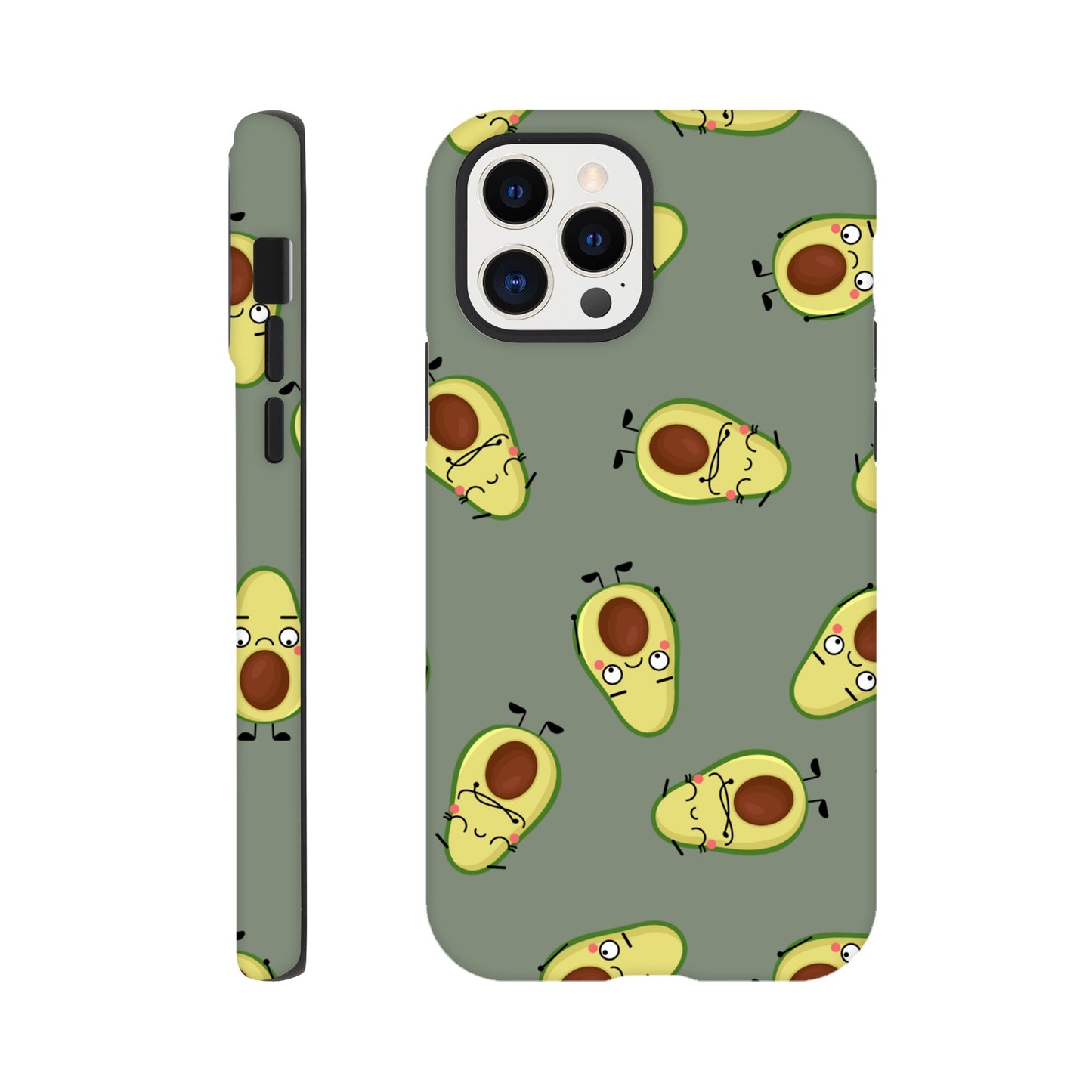 Avocado Characters - Phone Tough Case iPhone 12 Pro Phone Case food Globally Fulfilled