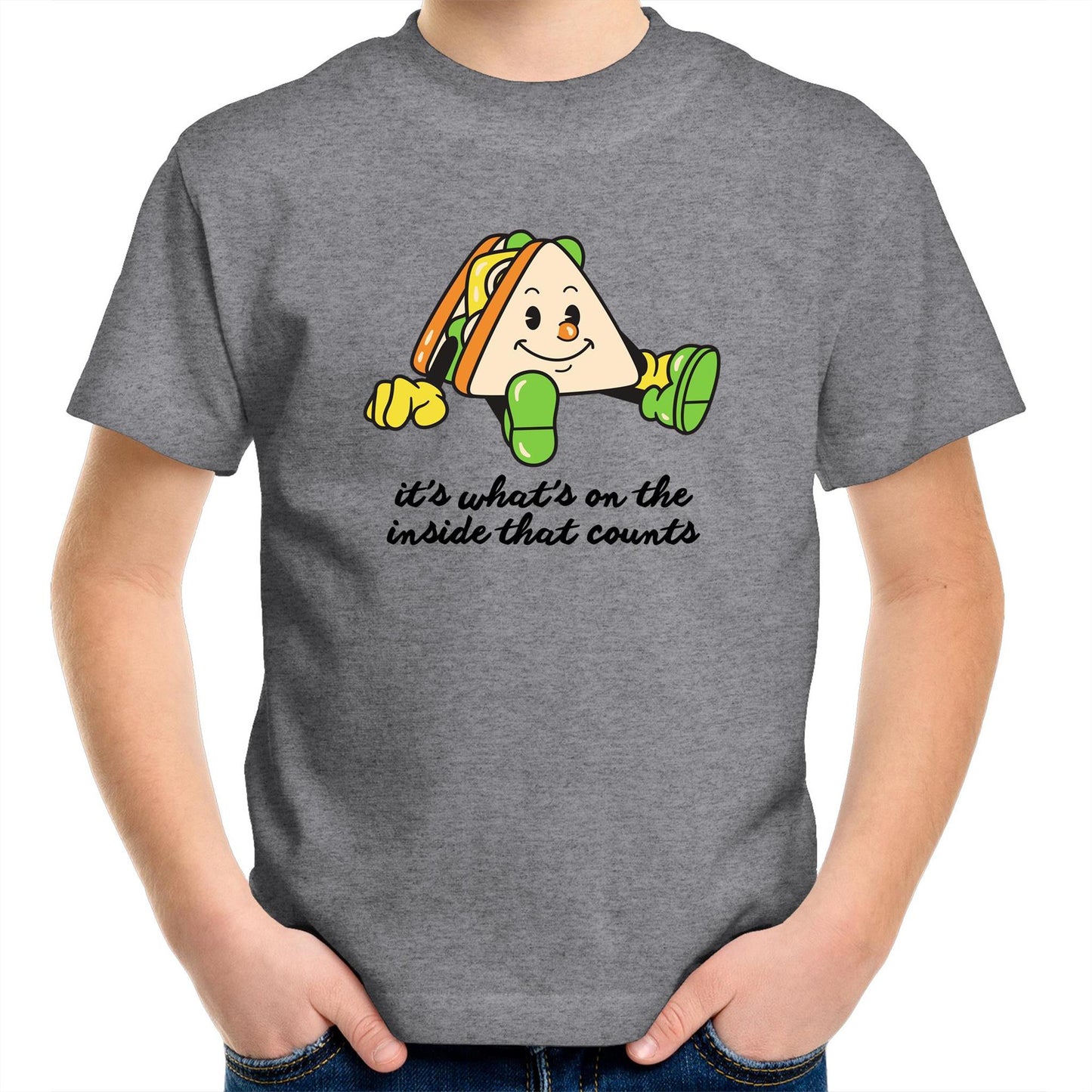 Sandwich, It's What's On The Inside That Counts - Kids Youth T-Shirt