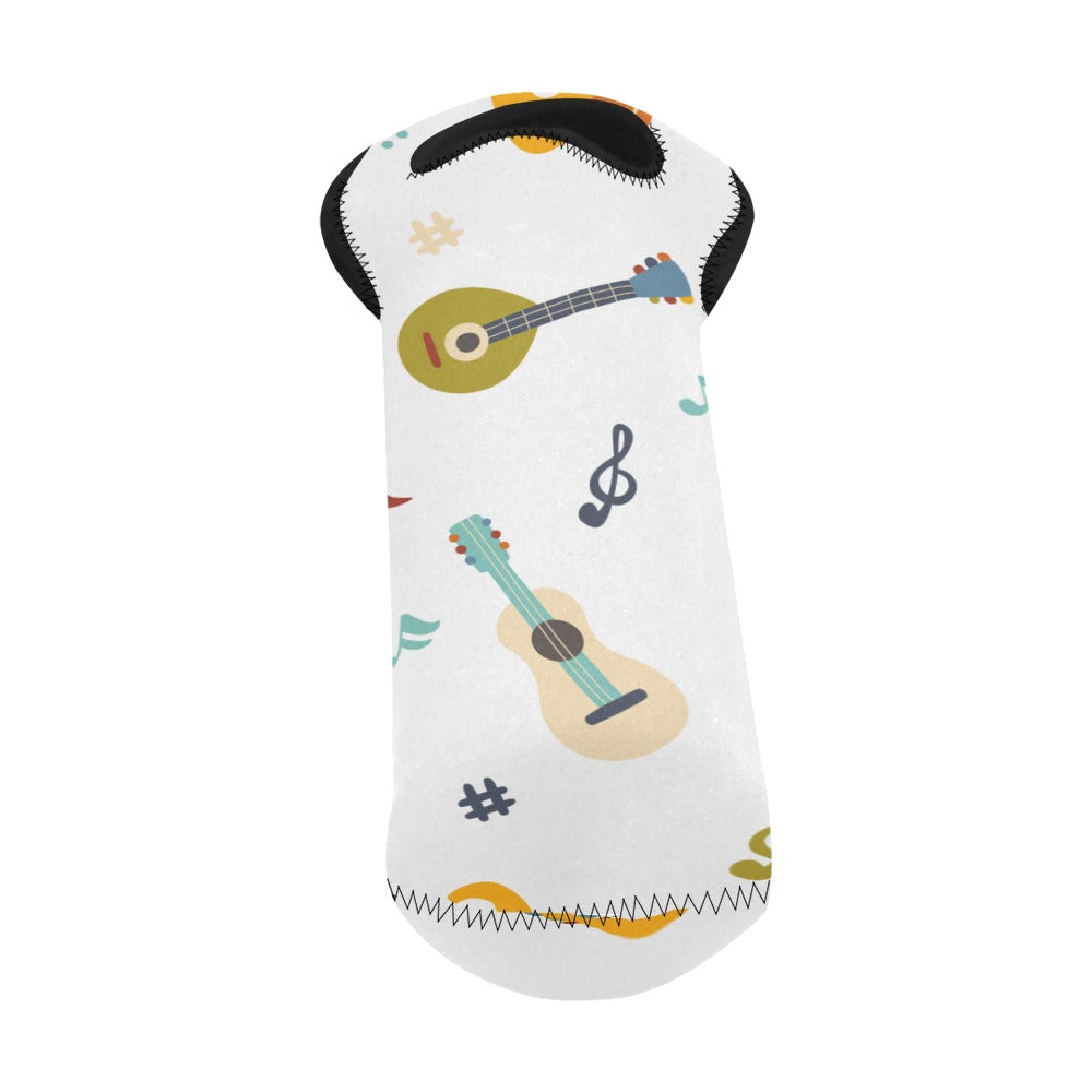 Guitar Music - Neoprene Wine Bag Wine Bag Music Printed Offshore