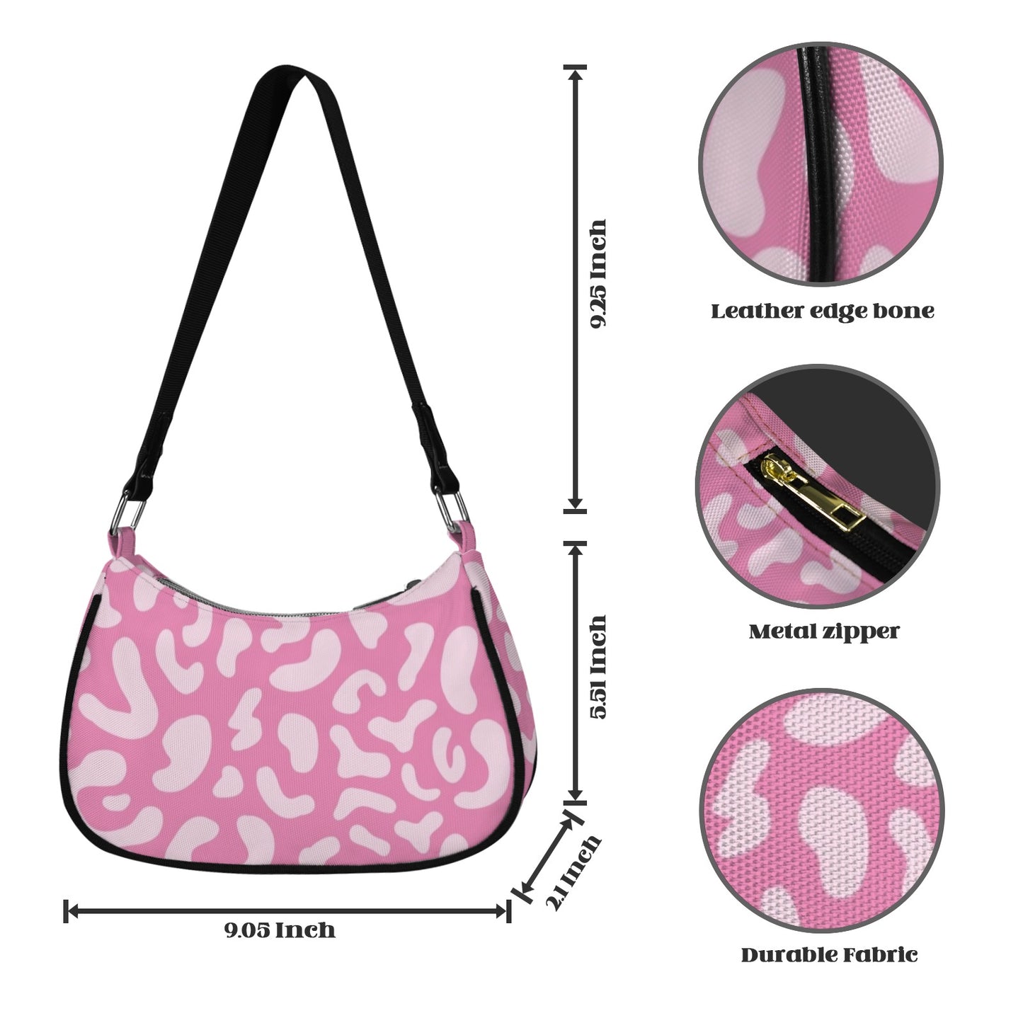 Pink Leopard - Small Shoulder Bag