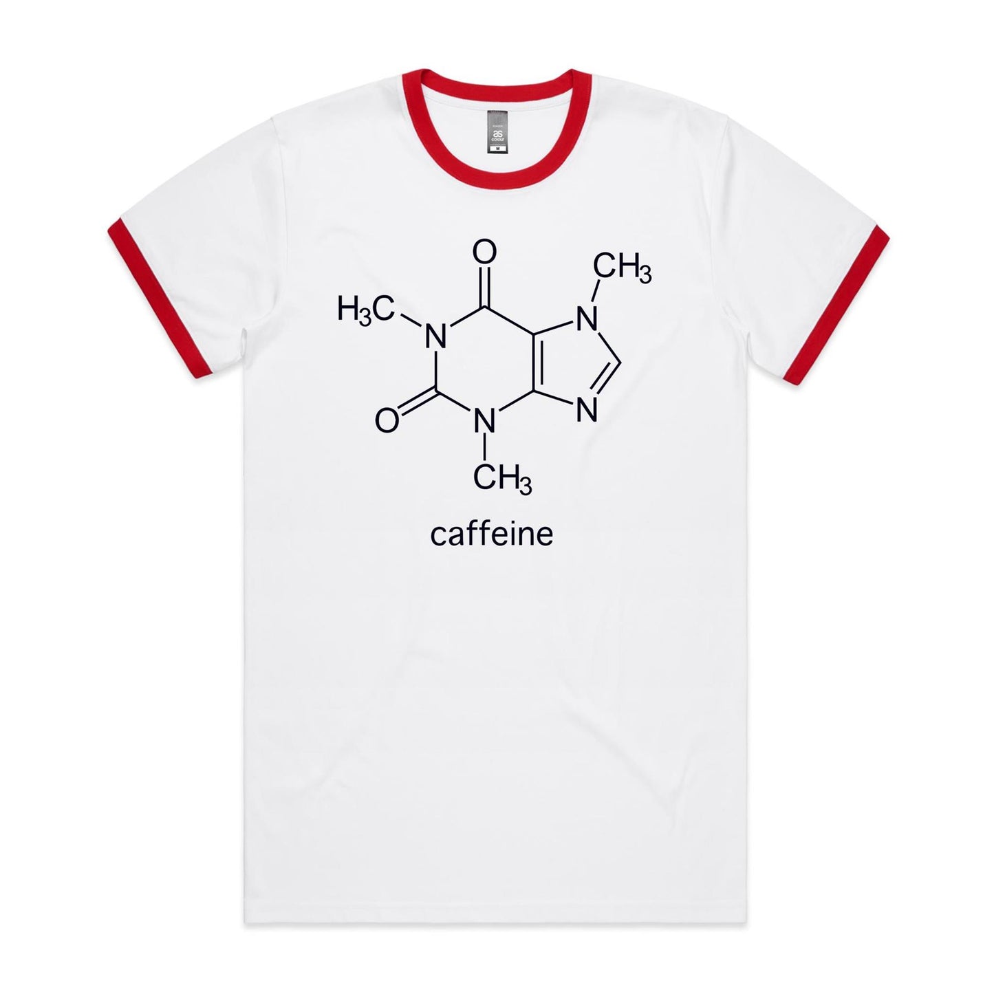 Caffeine Molecule - Staple Ringer Tee