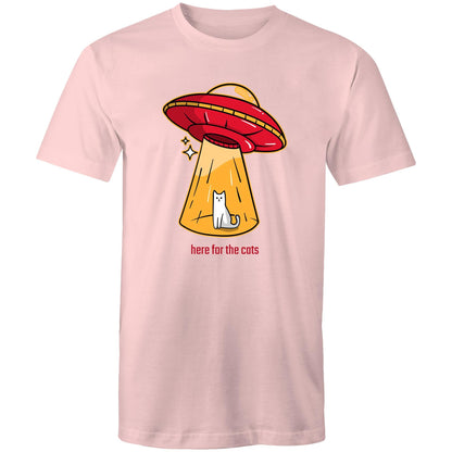 Here For The Cats, UFO - Mens T-Shirt