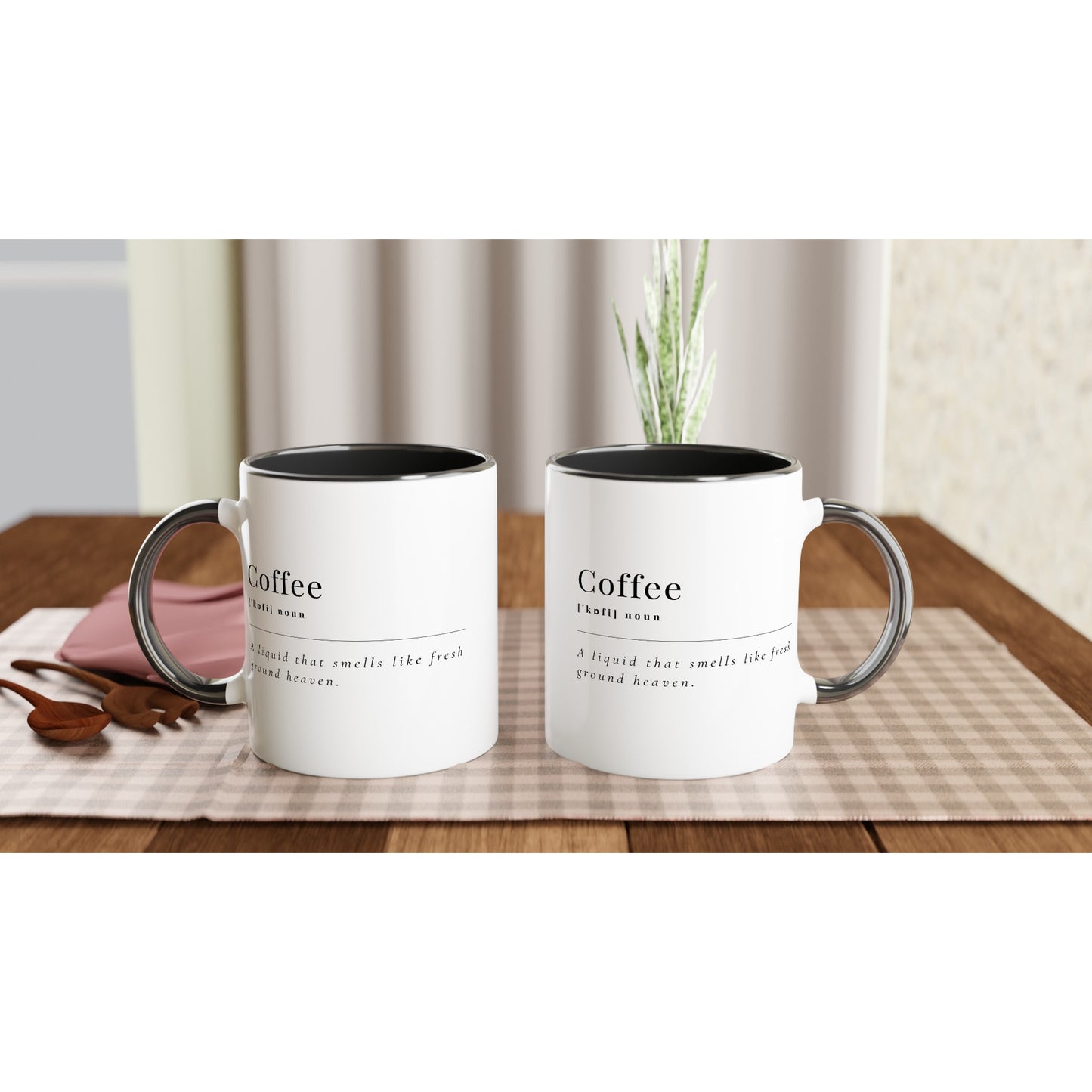 Coffee Definition - White 11oz Ceramic Mug with Colour Inside Colour 11oz Mug Coffee Globally Fulfilled