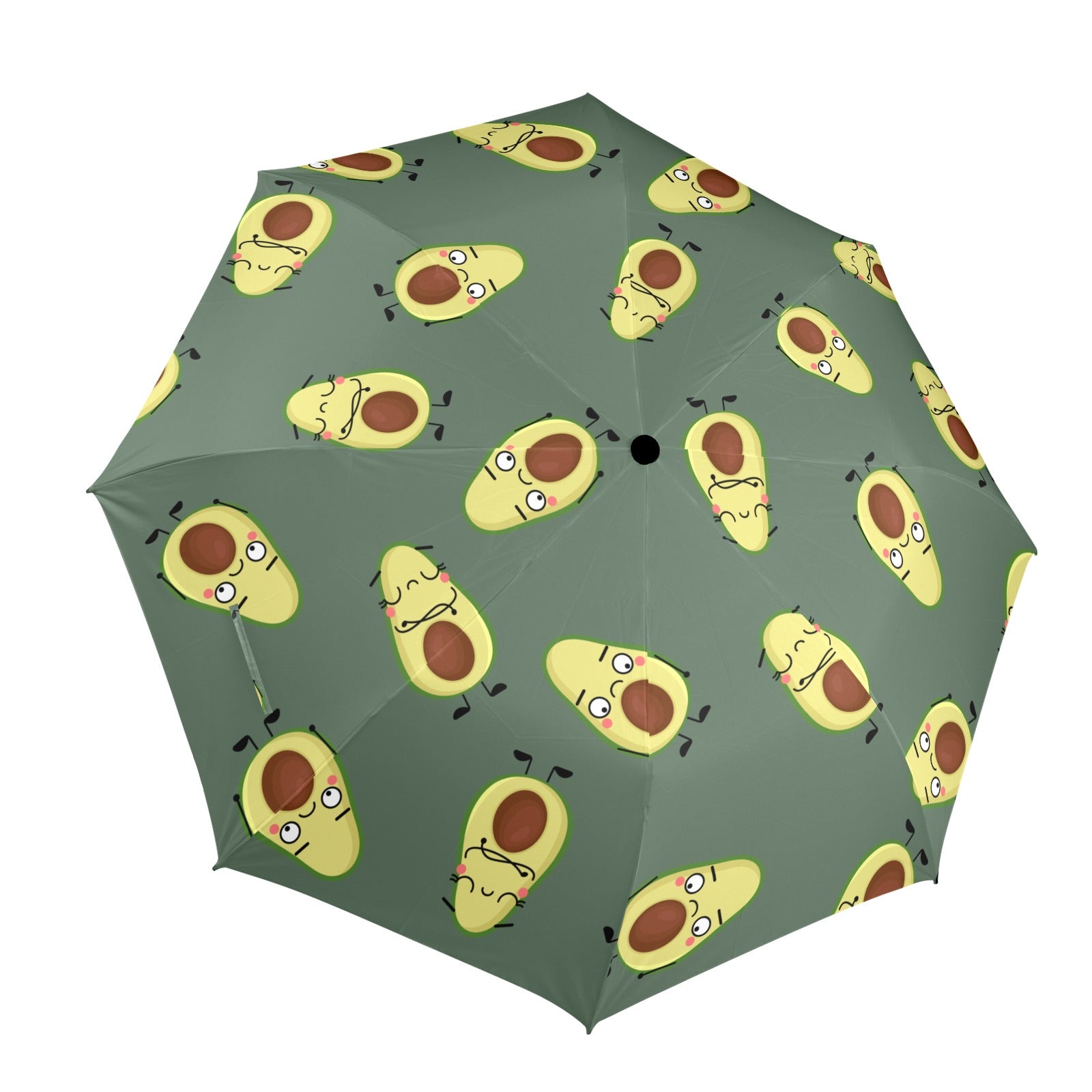 Avocado Characters - Semi-Automatic Foldable Umbrella Semi-Automatic Foldable Umbrella Printed Offshore