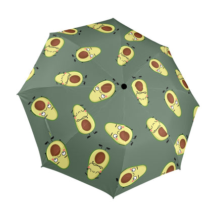 Avocado Characters - Semi-Automatic Foldable Umbrella Semi-Automatic Foldable Umbrella Printed Offshore