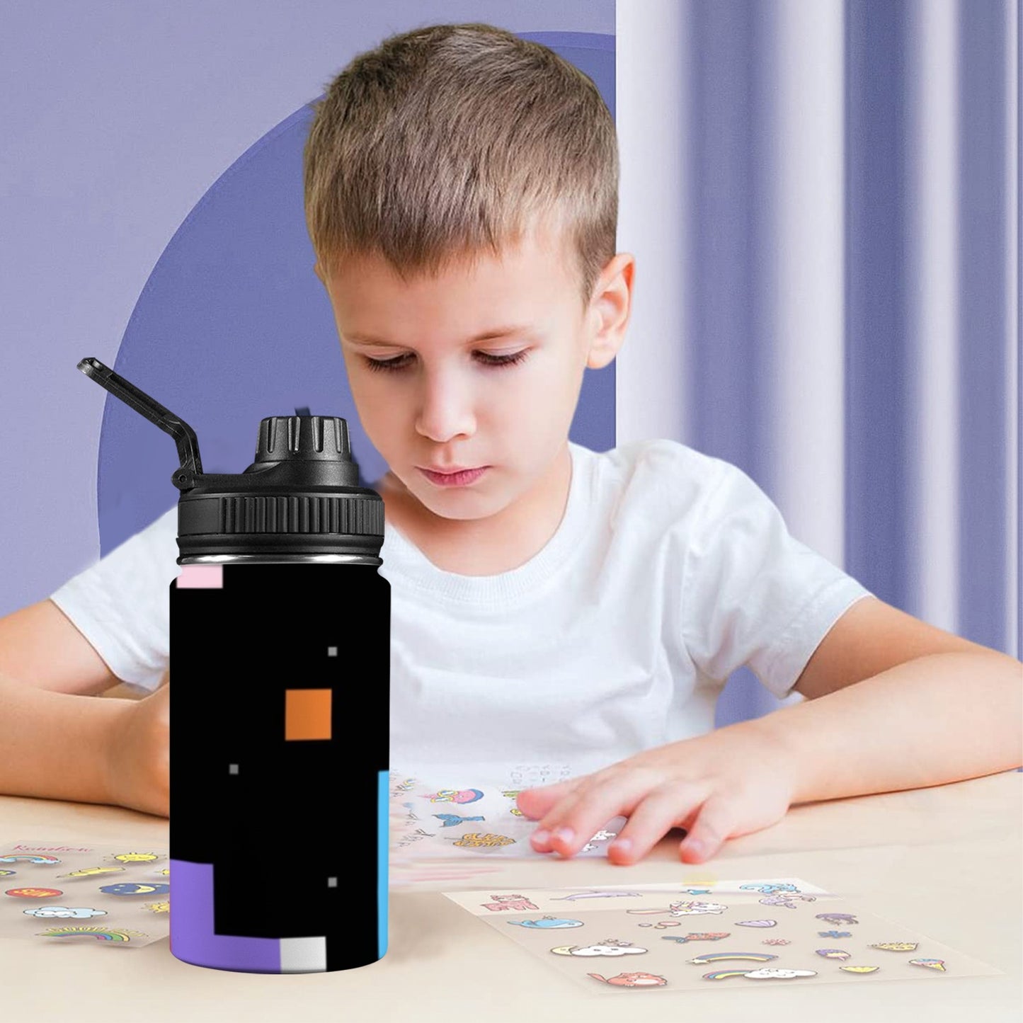 Tetris - Kids Water Bottle with Chug Lid (12 oz)