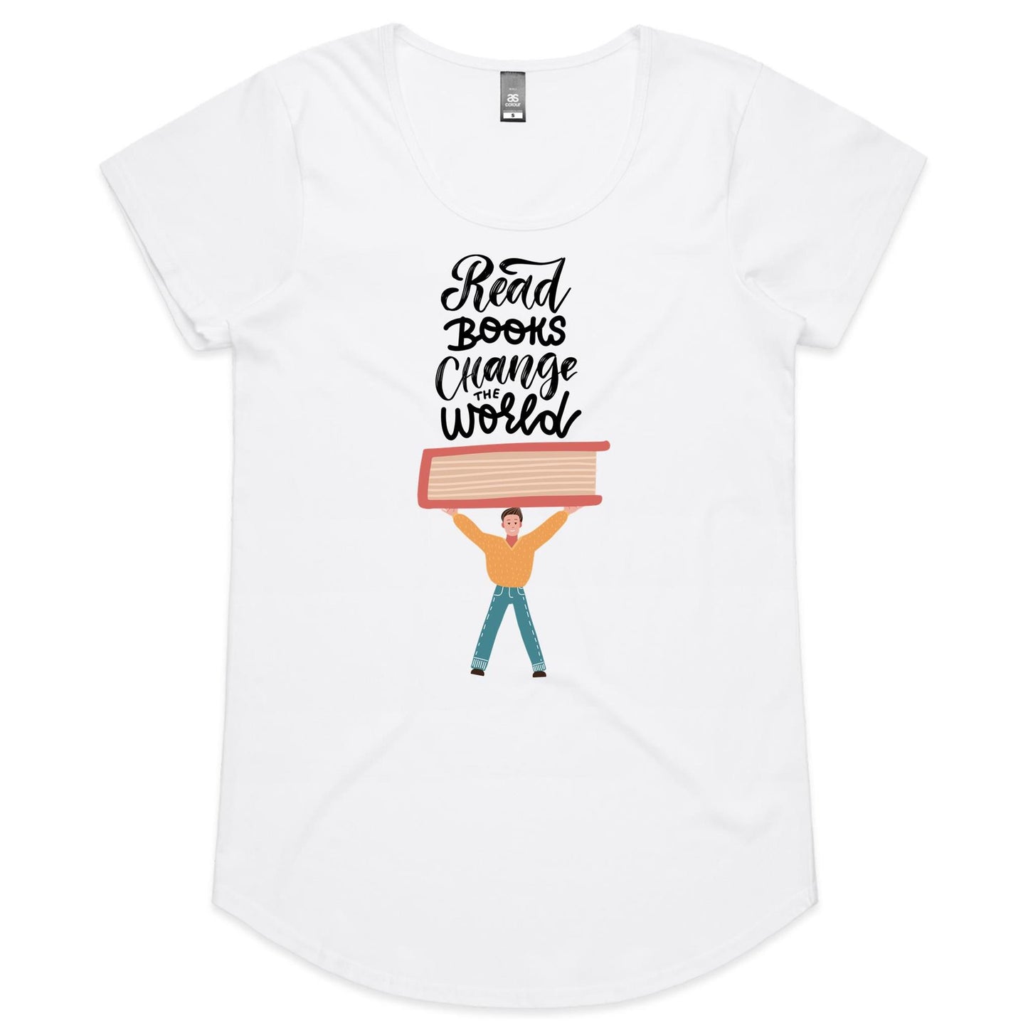 Read Books, Change The World - Womens Scoop Neck T-Shirt