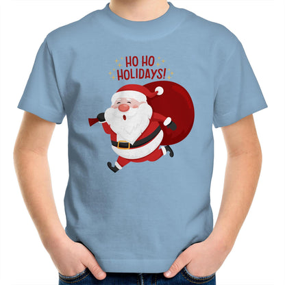 Santa Ho Ho Holidays, Christmas - Kids Youth T-Shirt