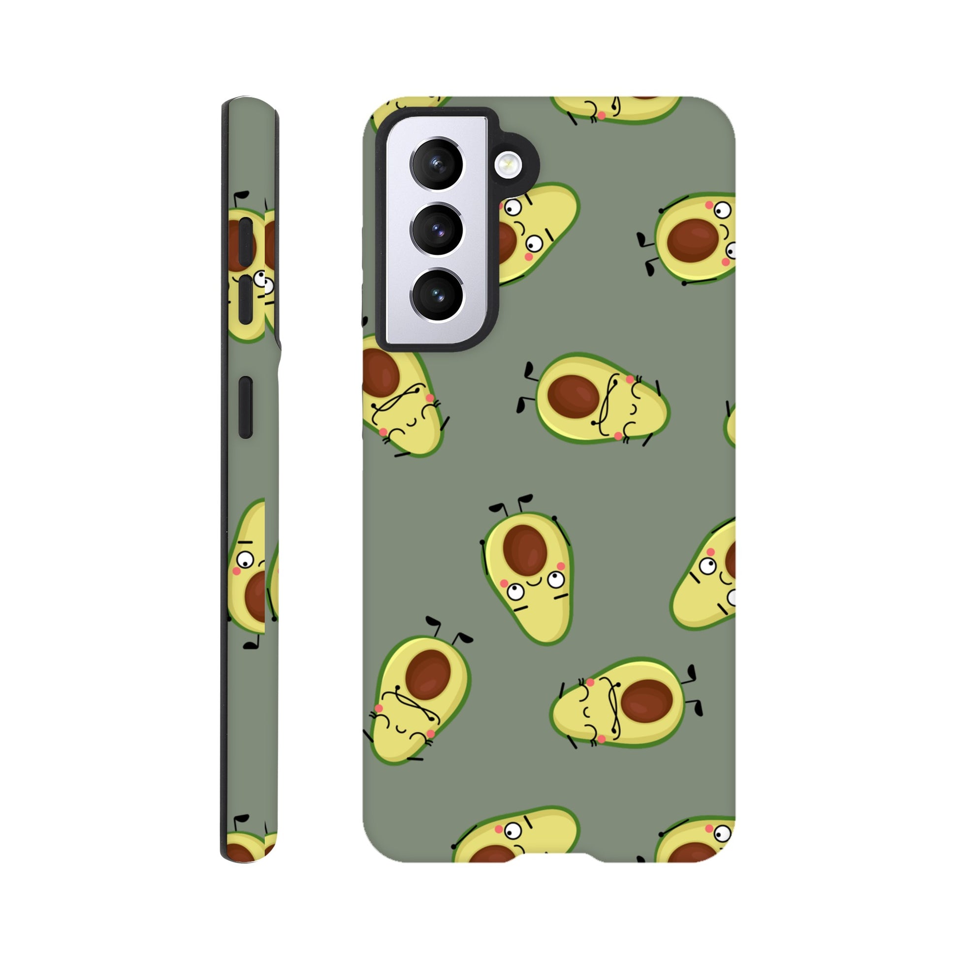 Avocado Characters - Phone Tough Case Galaxy S21 Phone Case food Globally Fulfilled