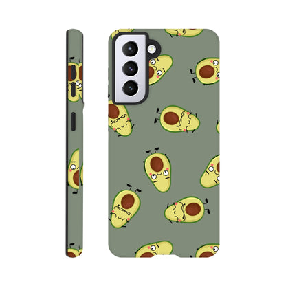 Avocado Characters - Phone Tough Case Galaxy S21 Phone Case food Globally Fulfilled