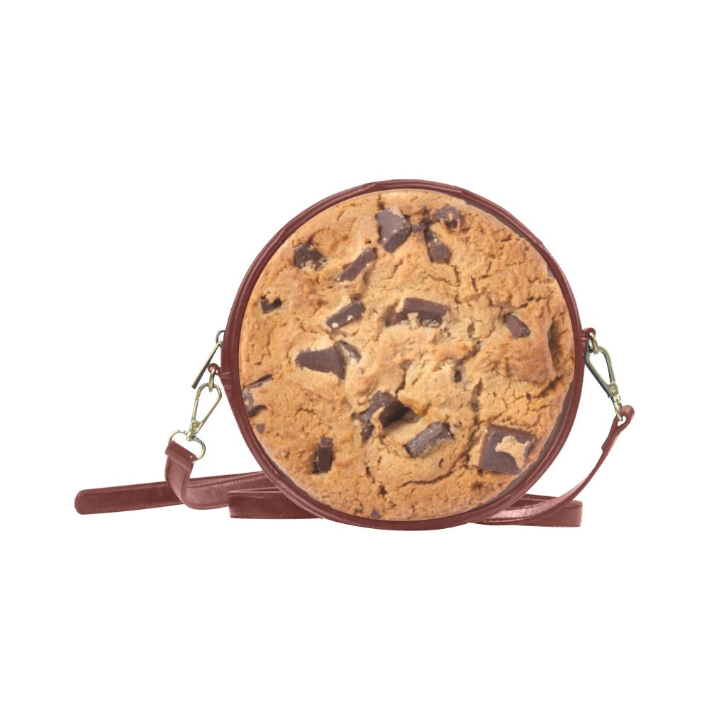 Chocolate Chip Cookie - Round Sling Bag Round Sling Bag Food Printed Offshore