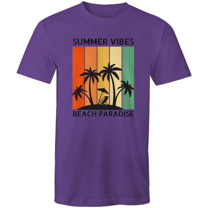 Beach Paradise, Summer Vibes - Mens T-Shirt