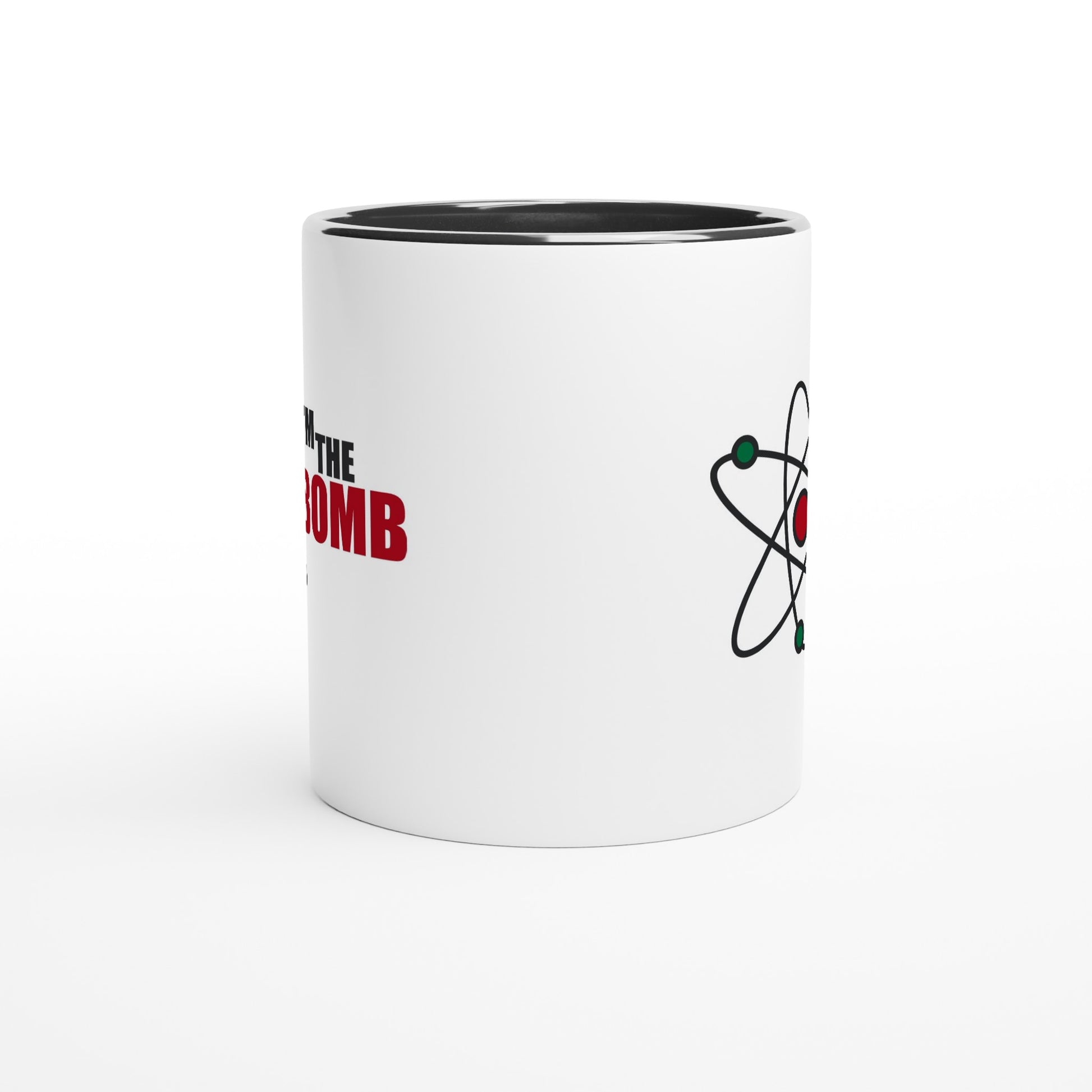 I'm The Bomb, Atom - White 11oz Ceramic Mug with Colour Inside Colour 11oz Mug Globally Fulfilled Science