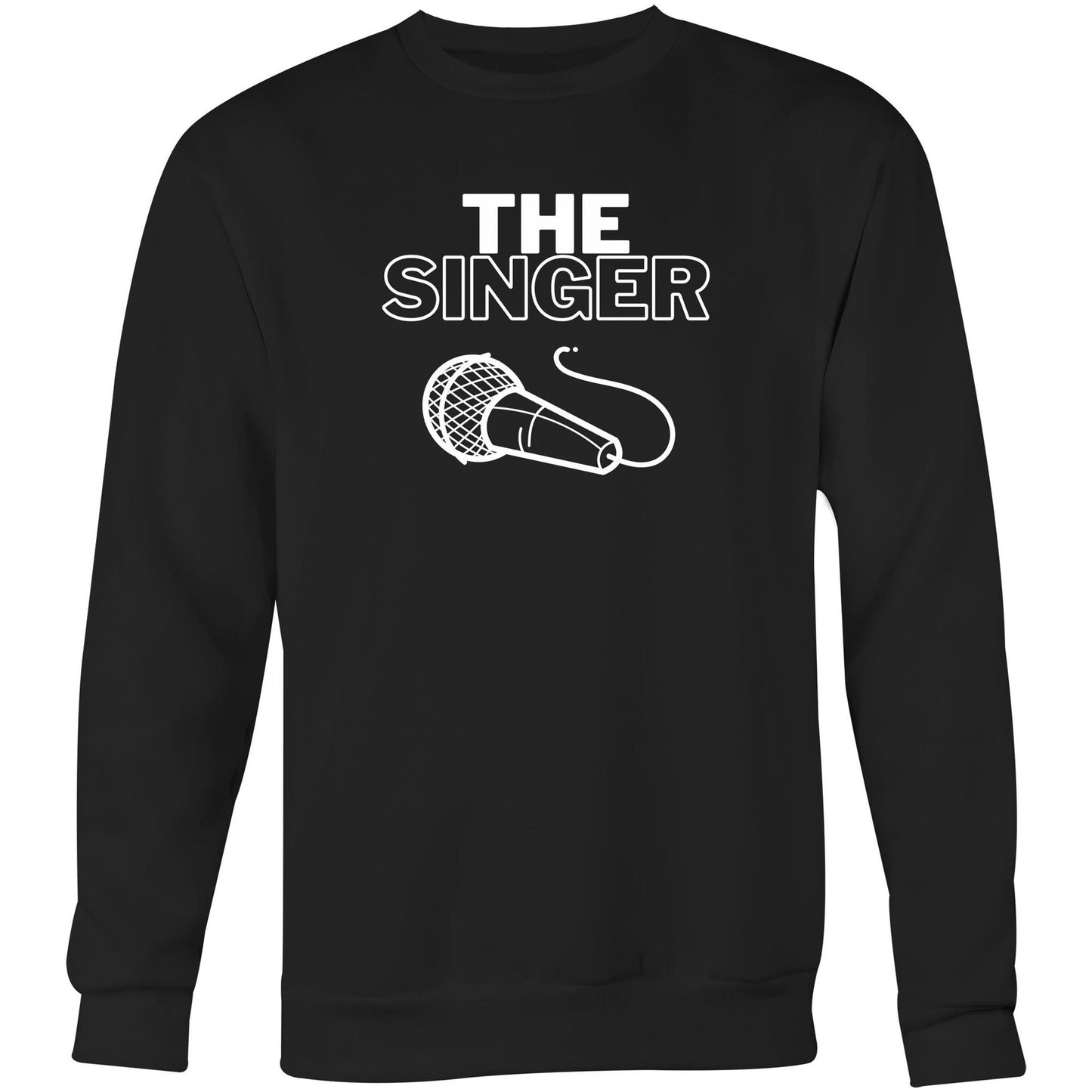 The Singer - Crew Sweatshirt Black Sweatshirt Music