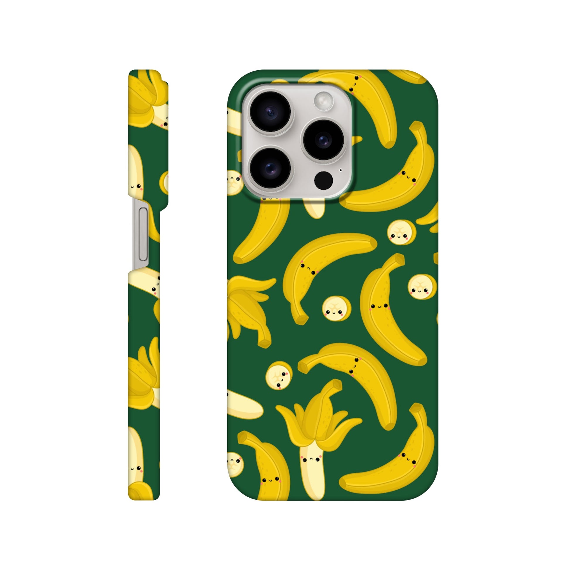 Happy Bananas - Phone Cases Slim case Apple - iPhone 15 Pro Print Material Globally Fulfilled