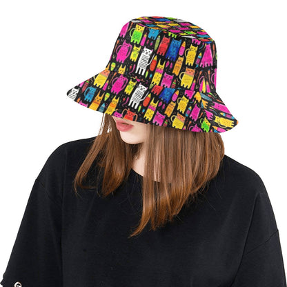 Colourful Cats - Womens Bucket Hat