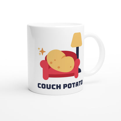 Couch Potato - White 11oz Ceramic Mug White 11oz Mug Funny Globally Fulfilled