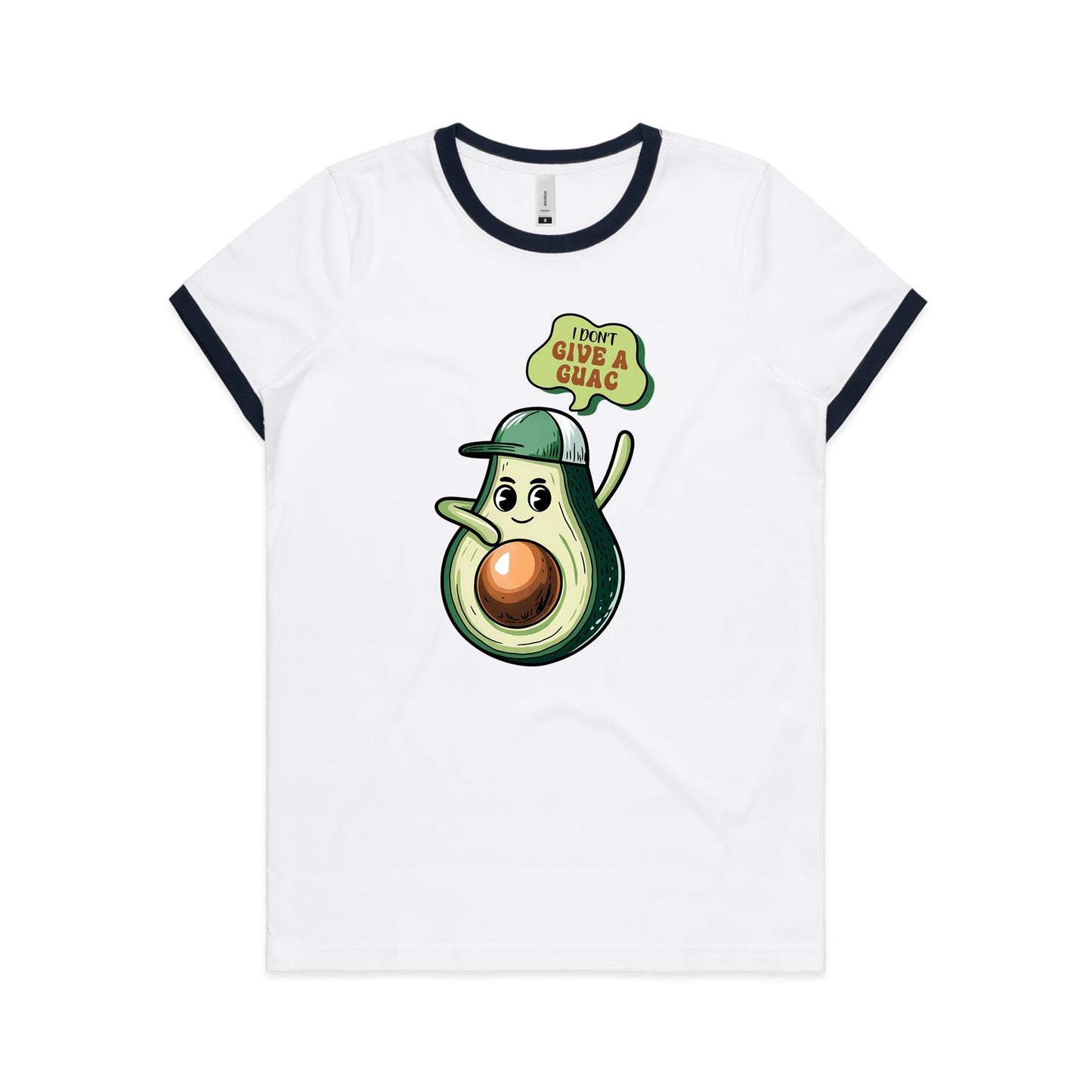 Avocado, I Don't Give A Guac - Women's Ringer Tee