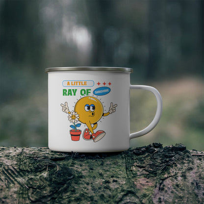 A Little Ray Of Sunshine - Enamel Mug Enamel Mug kids