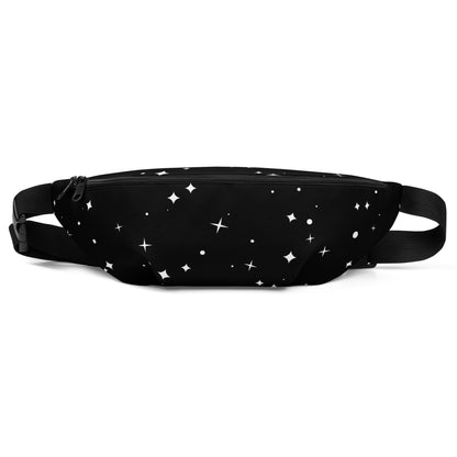 Black And White Star Flicker - Bum Bag / Fanny Pack Bum Bag / Fanny Pack Space