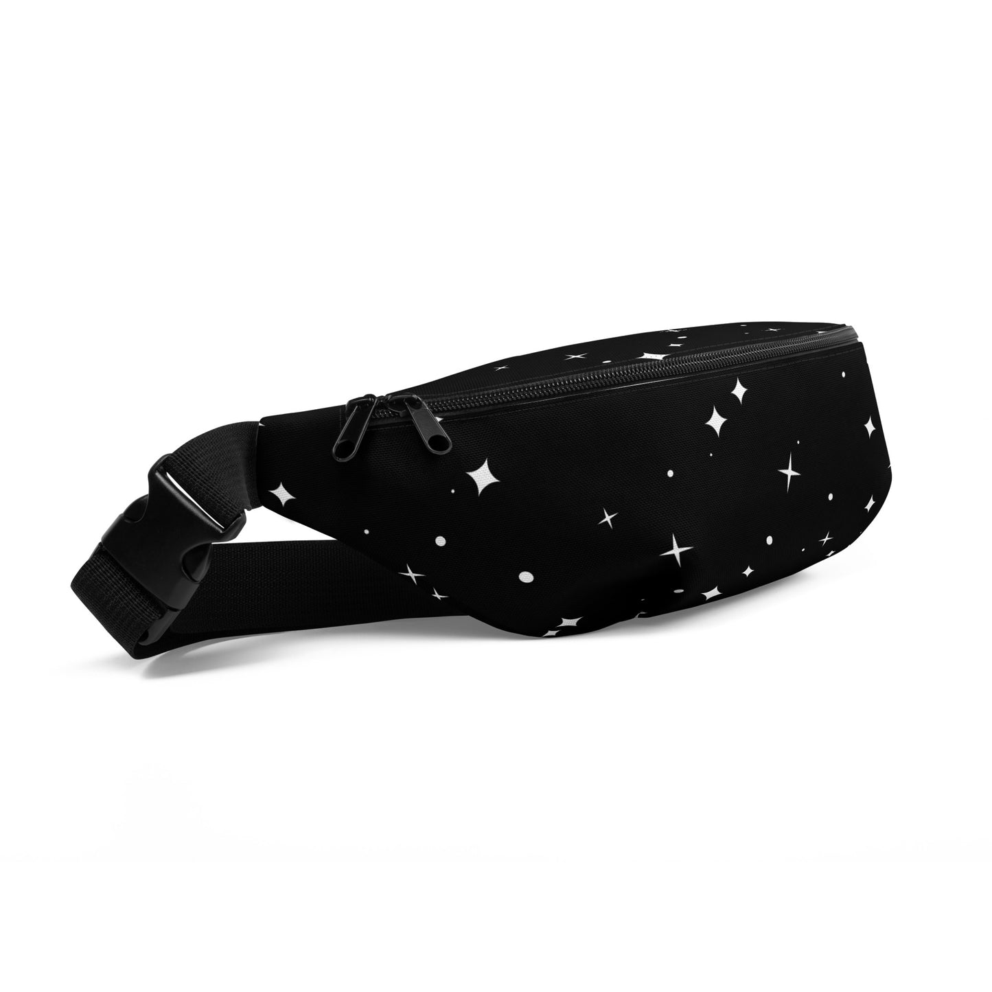 Black And White Star Flicker - Bum Bag / Fanny Pack Bum Bag / Fanny Pack Space