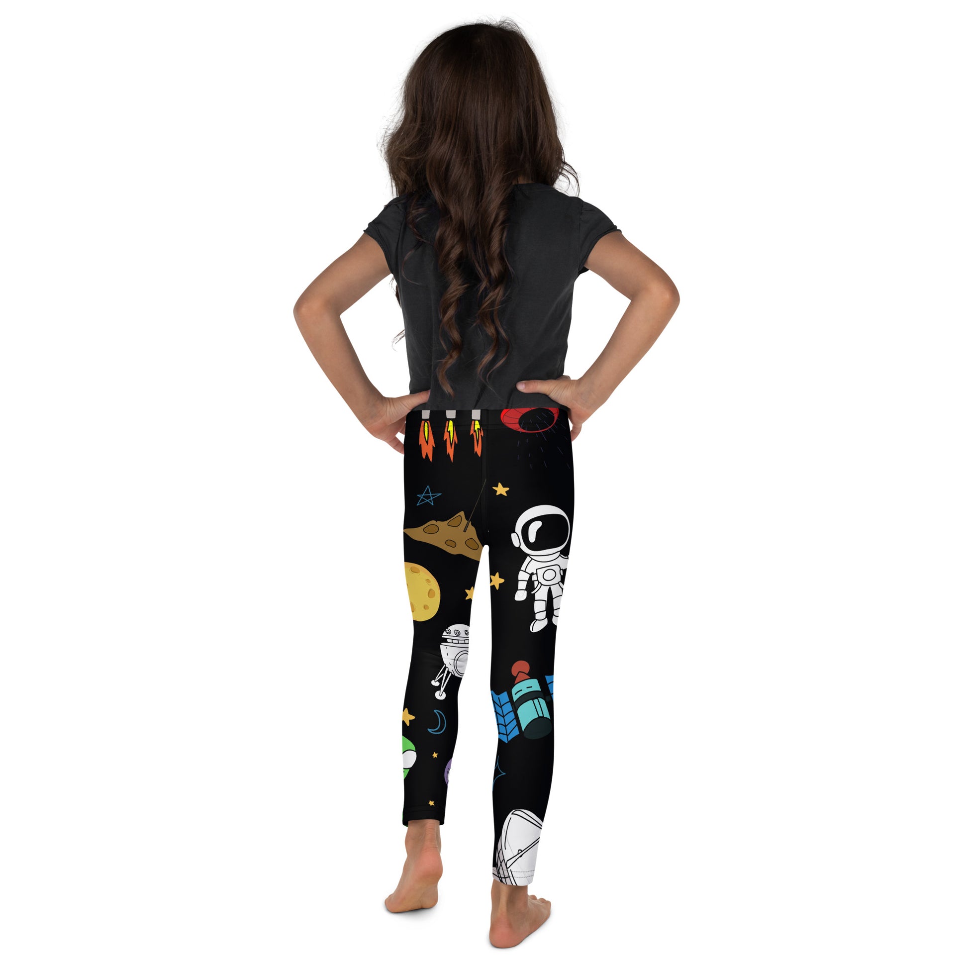 Kids Space - Kid's Leggings Kids Leggings (US) Printed Offshore Space