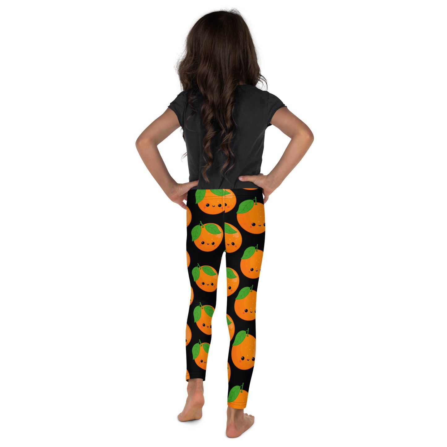 Orange Characters - Kid's Leggings Kids Leggings (US) Food Printed Offshore