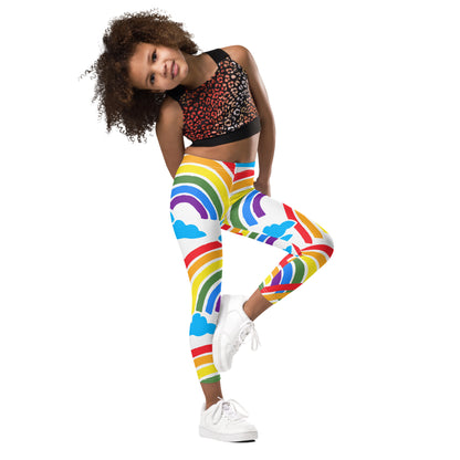 Rainbows And Clouds - Kid's Leggings Kids Leggings (US) Printed Offshore