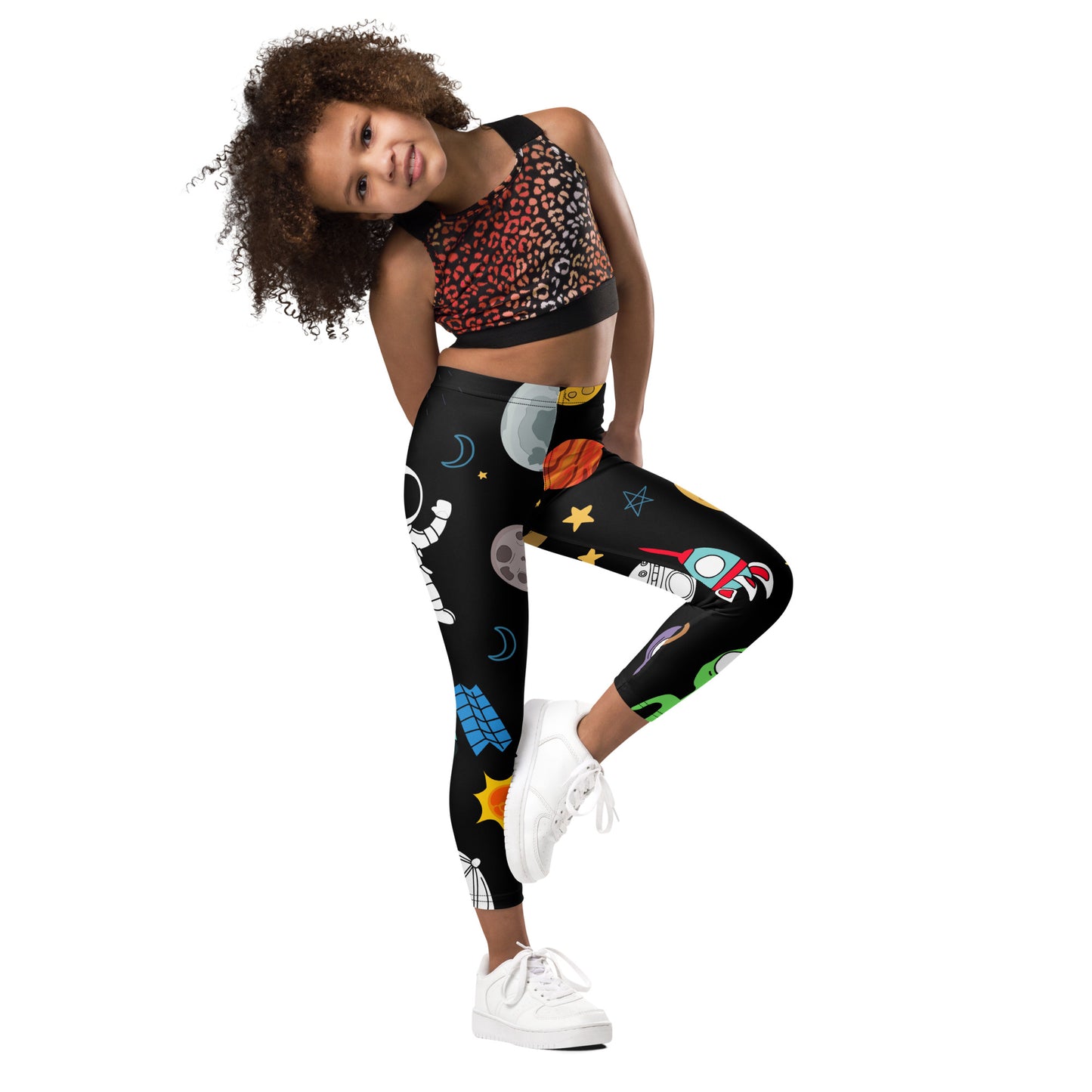 Kids Space - Kid's Leggings Kids Leggings (US) Printed Offshore Space