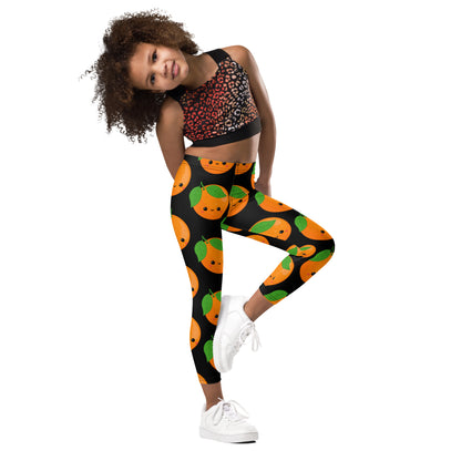 Orange Characters - Kid's Leggings Kids Leggings (US) Food Printed Offshore