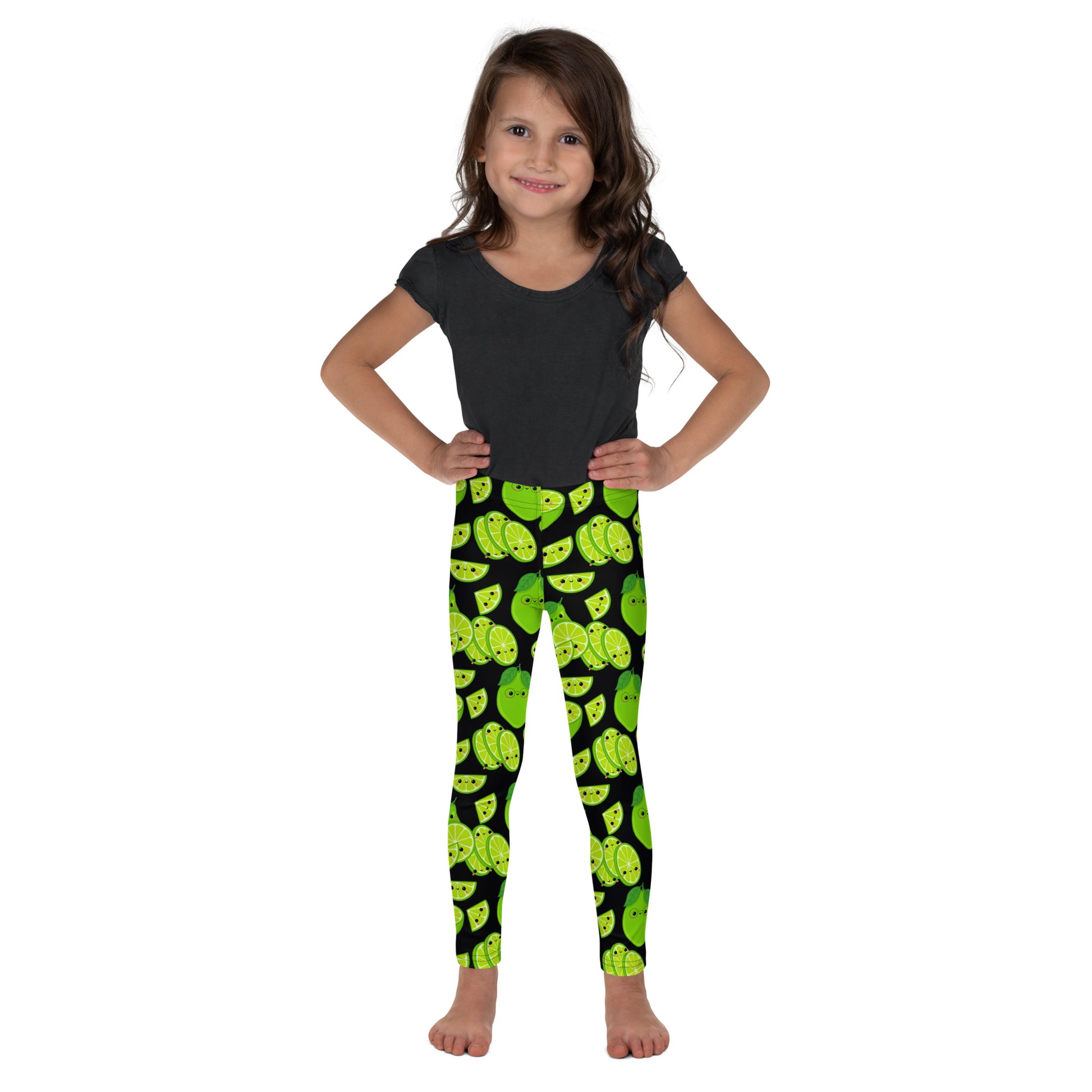 Cute Limes - Kid's Leggings Kids Leggings (US) Food Printed Offshore