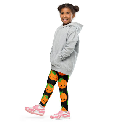 Orange Characters - Kid's Leggings Kids Leggings (US) Food Printed Offshore