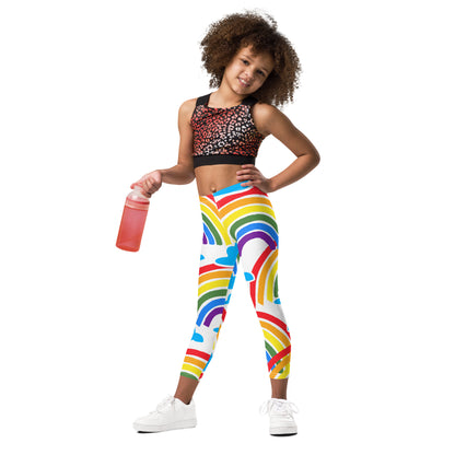 Rainbows And Clouds - Kid's Leggings Kids Leggings (US) Printed Offshore