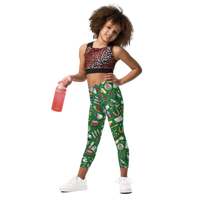 Science Love - Kid's Leggings Kids Leggings (US) Printed Offshore