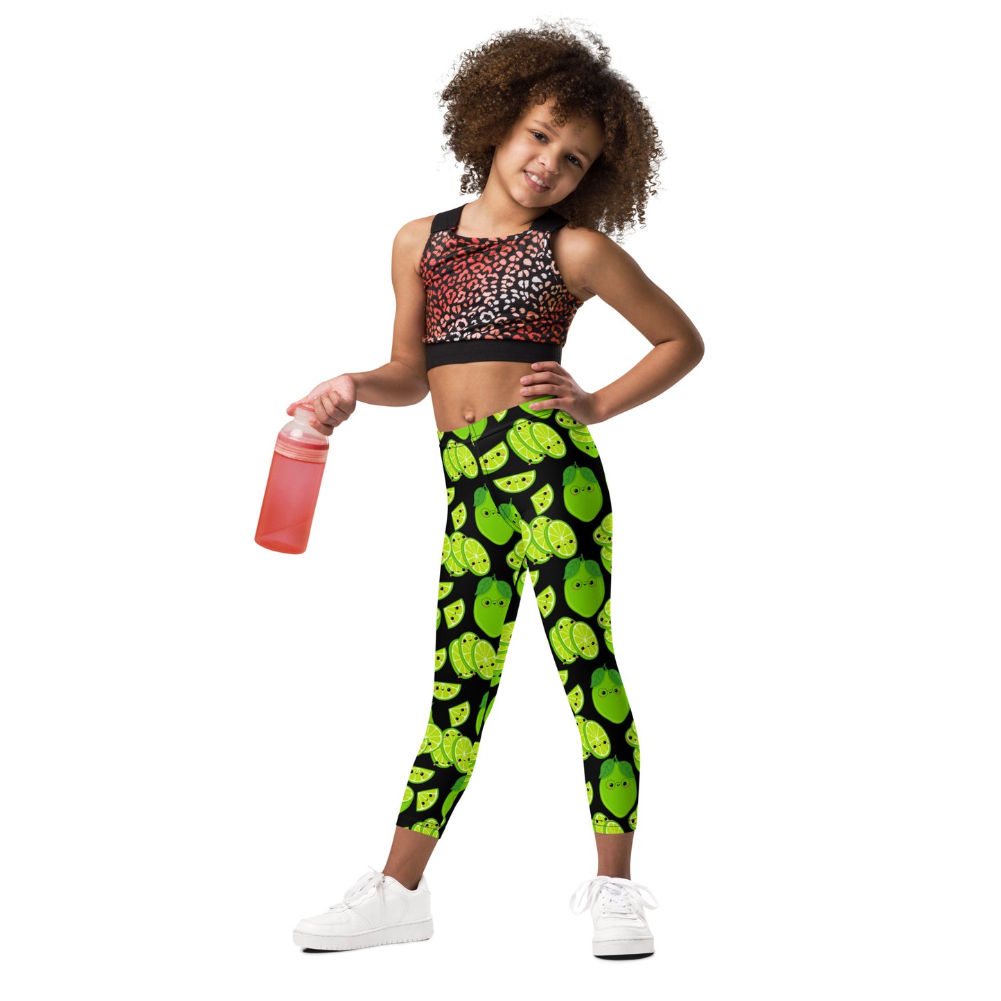 Cute Limes - Kid's Leggings Kids Leggings (US) Food Printed Offshore