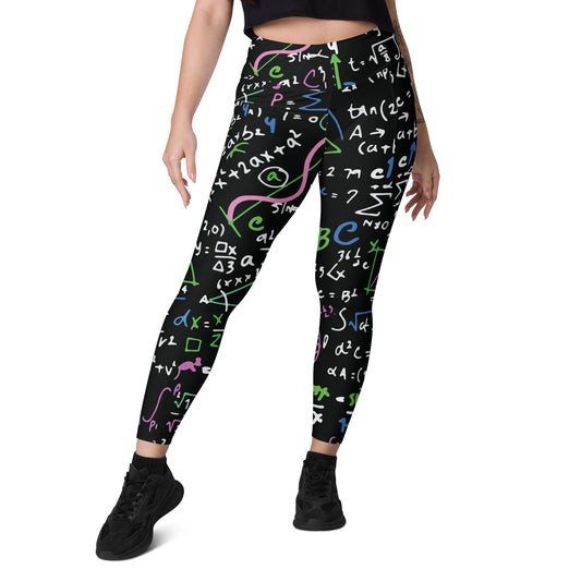 Equations In Pink And Green - Leggings with pockets, 2XS - 6XL 6XL Leggings With Pockets 2XS - 6XL (US) Mens Science