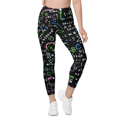 Equations In Pink And Green - Leggings with pockets, 2XS - 6XL Leggings With Pockets 2XS - 6XL (US) Mens Science