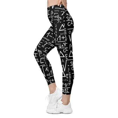 Mathematics - Leggings with pockets, 2XS - 6XL Leggings With Pockets 2XS - 6XL (US)