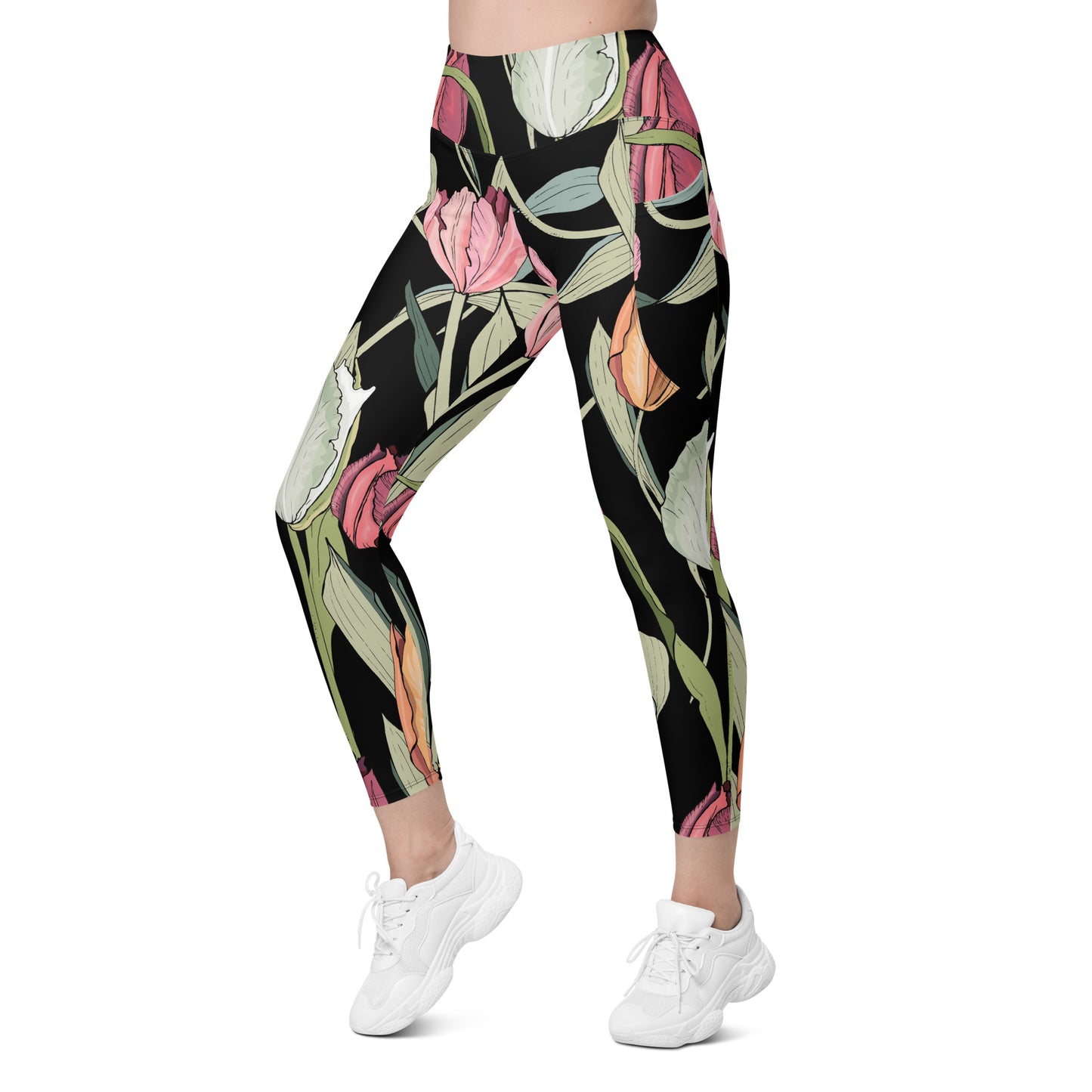 Tulips - Leggings with pockets, 2XS - 6XL Leggings With Pockets 2XS - 6XL (US)