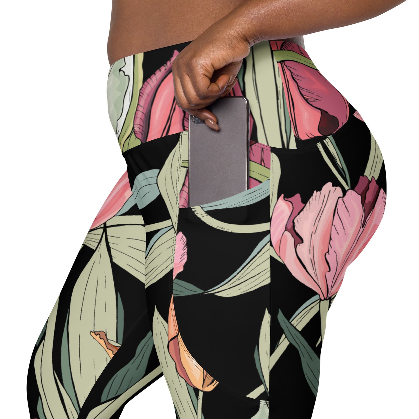 Tulips - Leggings with pockets, 2XS - 6XL Leggings With Pockets 2XS - 6XL (US)