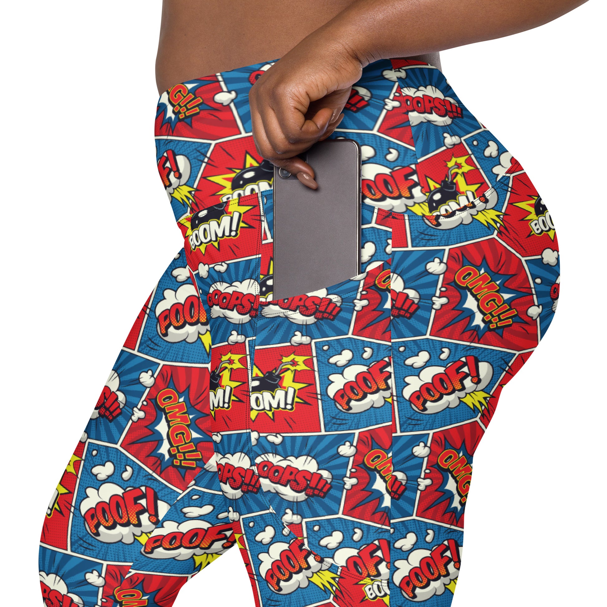 Comic Book - Leggings with pockets, 2XS - 6XL Leggings With Pockets 2XS - 6XL (US)