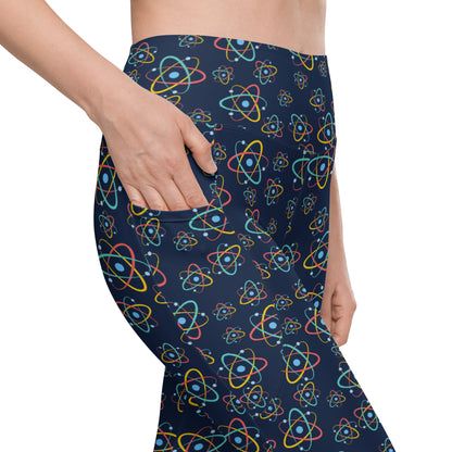 Atoms - Leggings with pockets, 2XS - 6XL Leggings With Pockets 2XS - 6XL (US)