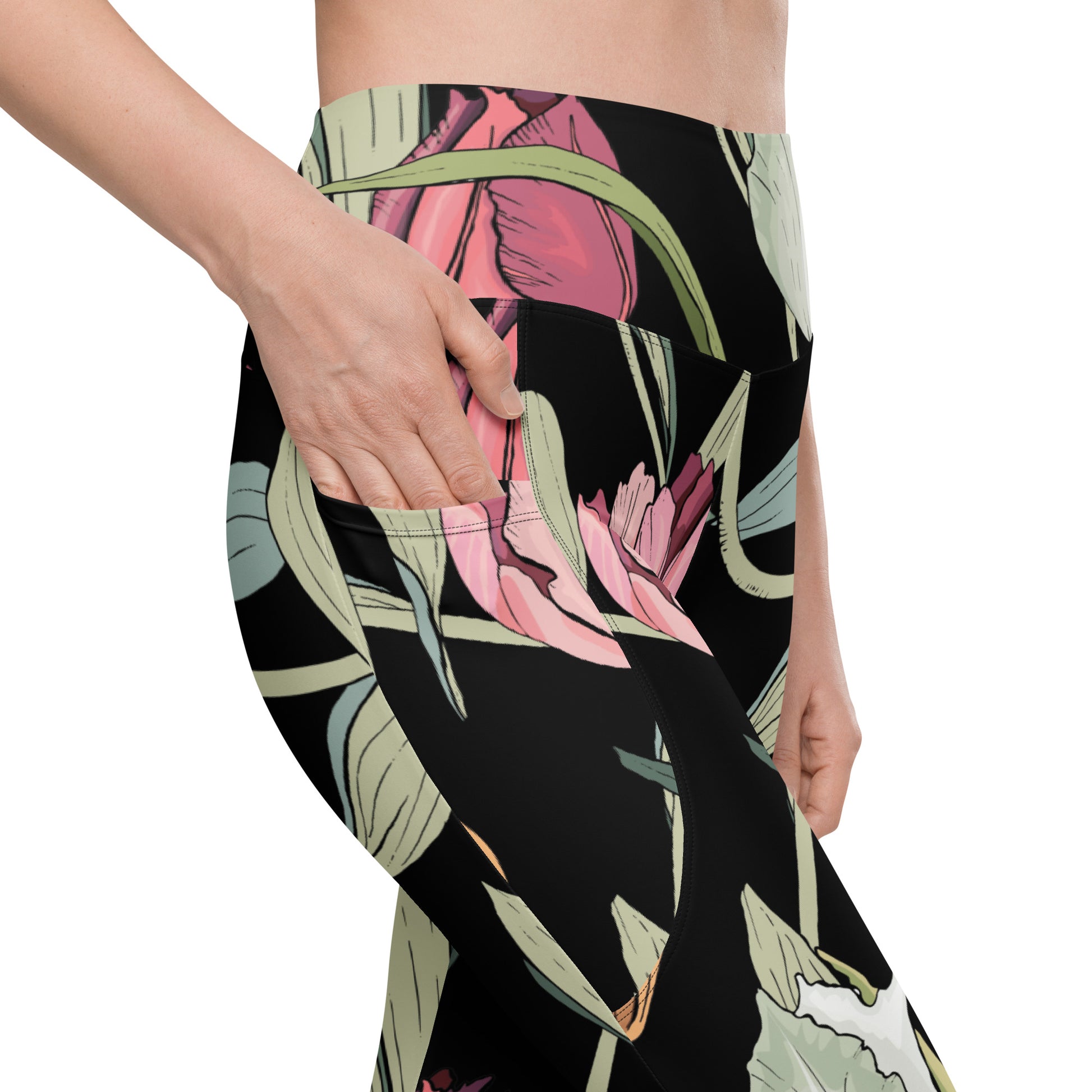 Tulips - Leggings with pockets, 2XS - 6XL Leggings With Pockets 2XS - 6XL (US)